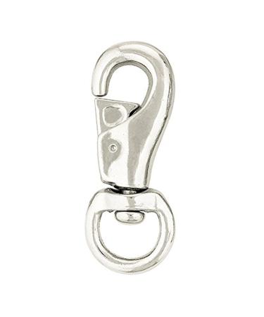 Weaver Leather #3142 Bull Snap , Nickel Plated, 1"