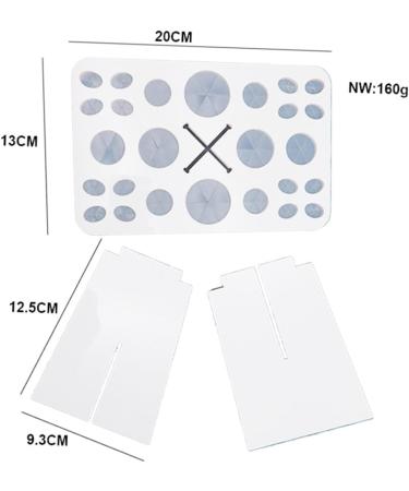 Beavorty Cosmetics Brush Organizer | 26 Makeup Brush Storage Tools | Air Drying Rack & Holder | White Cosmetic Box for Beauty Essentials - Buy Online on SooperMarket.com