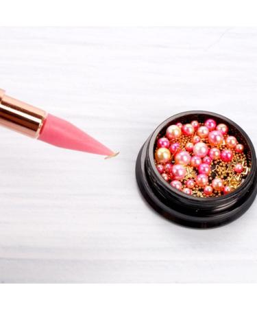 Rhinestone Picker Dotting Pen - Dual Ended Diamond Painting Wax Pencil & Crystal Nail Tool - Pink Nail Dotting Pen for Precision Crafting - Buy Online on SooperMarket.com
