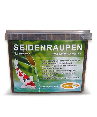 pondovit silkworm pupae - premium snack - Koi treats 2.4 l 2.4 l (1 pack)