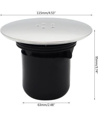 Plastic Shower Plughole Cover Shower Trap Cover Replacement Waste Drain Cap Tube Plug Anti-Odor Hole Cover Floor Drain Cover Round Hairs Catchers Plastic Shower Replacement - Buy Online on SooperMarket.com