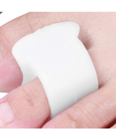 Bunion Corrector Toe Separators - Washable Curved Design for Overlapping Toes, Reduce Calluses - White - Buy Online on SooperMarket.com