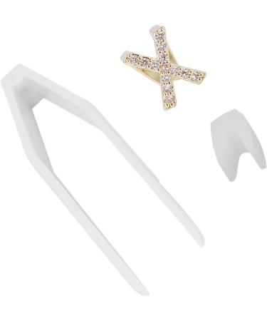 Metal Teeth Brace for Party Fashionable Jewelry Decoration Plated English Letter X Fits Most Tooth Sizes Portable - Buy Online on SooperMarket.com
