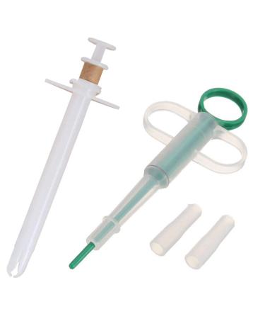 PIVBY Cat Pill Shooter Pet Piller Gun Tablet Soft Tip Syringe Pet Medical Feeding Dispenser Tool for Dogs, Cats, Animals Pack of 2