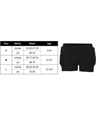 KASCLINO 3D Padded Shorts Protective for Snowboarding Ice Skating  EVA Short Pants Protective Gear Gear Guard Impact Pad Hip and Tailbone Protector for Kids & Adults(26.77-29.53 inch) Medium 26.77-29.53 Inch - Buy Online on SooperMarket.com