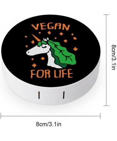 Vegan Unicorn Contact Lens Travel Kit Portable Cute Contact Box with Mirror for Daily Outdoor - Buy Online on SooperMarket.com