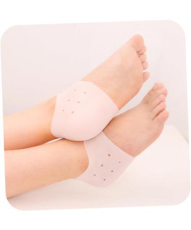 FOMIYES 5 Pairs Anti-Cracking Heel Socks Crack Heel Gel Socks Hydrating Socks High Heel Socks Vented Moisturizing Gel Heel Socks Silicone Protective Sleeve Foot Moisturizing Socks White - Buy Online on SooperMarket.com