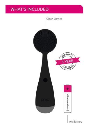 PMD Clean - Smart Face Cleaning Device | Waterproof SonicGlow Brush & Anti-Aging Massager | Lift Firm & Tone Skin - Black - Buy Online on SooperMarket.com