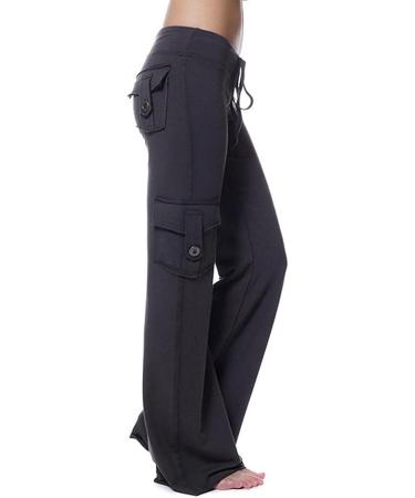 Y2K Vintage Women's Parachute Cargo Pants Low Rise Drawstring Joggers - Black - Buy Online on SooperMarket.com