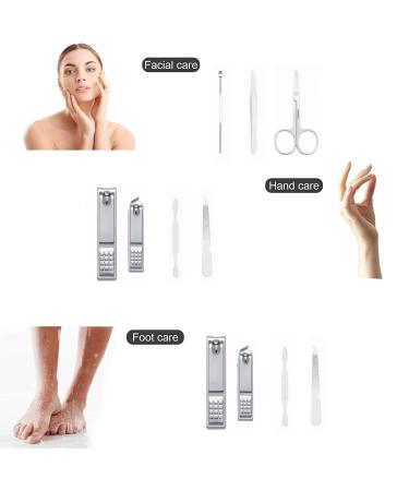 Nail Knip Set & Manicure Kit for Men - Stainless Steel Grooming Tools in Portable Travel Suitcase - Perfect Gift for Husband Friends & Family - Buy Online on SooperMarket.com