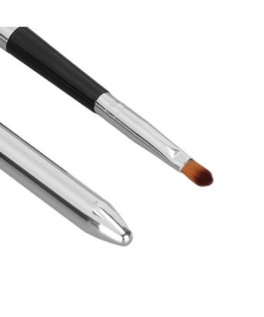 2pcs Ergonomic Lip Brush Set Retractable & Easy Clean Aluminium Lipstick Brushes for Perfect Application - Buy Online on SooperMarket.com