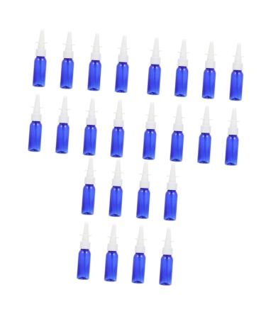 FOMIYES 24 Pcs Round Shoulder with Nose Bottle Perfumes Pump Spray Bottle Nasal Spray Container Nasal Sprayers Bottle Travel Cosmetic Containers Spray Mist Bottle Sprayer Blue Pet 12.8X3CMx3pcs Bluex3pcs