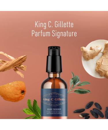 King C. Gillette Beard Thickener 50ml - Vitamin B & Caffeine Formula for Fuller Beards - International Shipping Available - Buy Online on SooperMarket.com