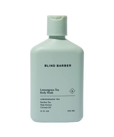 Blind Barber Lemongrass Tea Body Wash - Daily Sulfate-Free Body Wash for Men with Lemongrass Scent - Leaves Skin Clean & Hydrated - Paraben-Free  Cruelty-Free  No Artificial Dyes (12oz / 350ml)