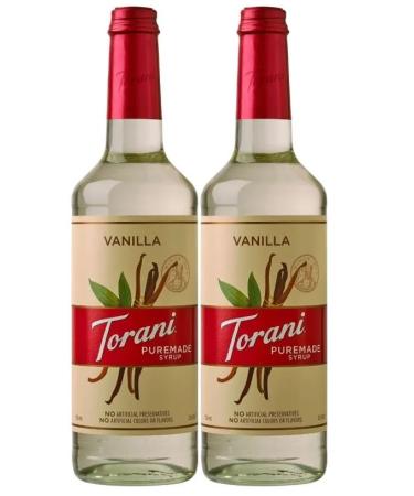 Torani Puremade Vanilla Flavour Syrup 750ml 2 Pack