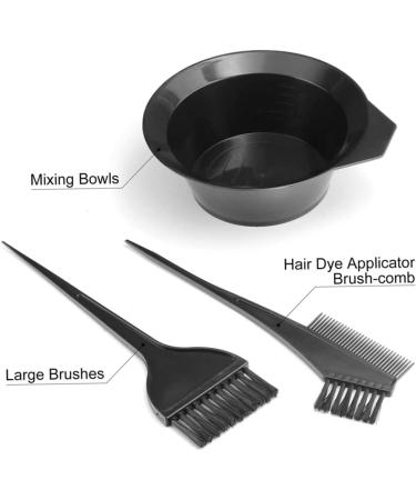 Hair Dye Coloring Set Hair Dye Comb Brush with Mixing Bowl Hair Coloring Applicator Comb Set DIY Salon Tool - Buy Online on SooperMarket.com