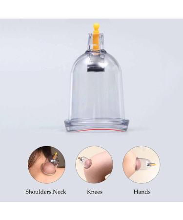 Cupping Set with Pump Professional Chinese Acupoint Cupping Therapy Sets Manual Back Massager Plastic kit for Cupping for Cupping Massage Muscle Joints 20 Cups - Buy Online on SooperMarket.com