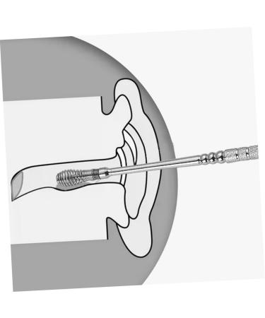 6pcs Stainless Steel Spring Earwax Cleaner Tool Set - Ear Pick, Earwax Catcher, Digger, Spiral Remover, Scoop - Buy Online on SooperMarket.com