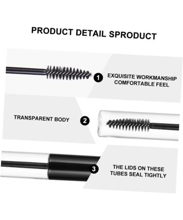 Healeved 2 Sets Mascara Tube Travel Bottles Mascara Storage Bottle Eyelash Wand Clear Plastic - Buy Online on SooperMarket.com