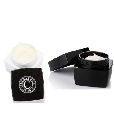Signature Club A By Adrienne Double Hyaluronic 1000 an Ounce of Gold Volumizing Day Cream with SPF 30+ 1 Oz. & Rapid Transport C Infused Night Creme 1.7oz Bundle Full Sizes