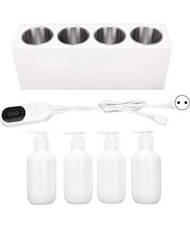 Massage Oil Lotion Warmer - Fast Heating 9 Speed Adjustable & Detachable - 4 Bottles for Perfect Relaxation | International Shipping Available - Buy Online on SooperMarket.com
