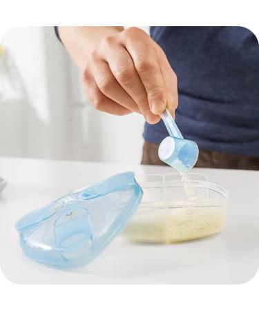 MAM Milk Formula Dispenser - 40g Per Serving, Three Servings Storage, Blue Baby Milk Powder Box - Buy Online on SooperMarket.com