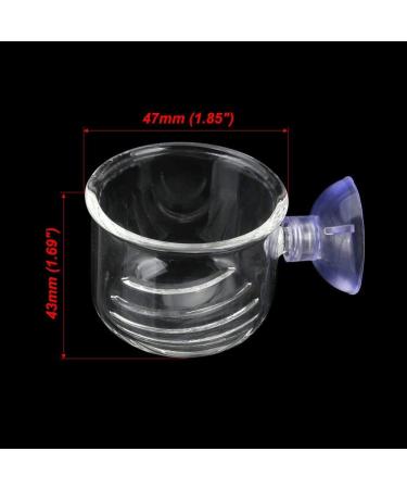 Senzeal 2PCS Large Glass Feeding Cone Cup for Aquarium with Seam - Ideal Fish Feeder for Brine Shrimp and Red Worms - Buy Online on SooperMarket.com