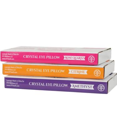 VYV Wellness Rose Eye Pillow for Yoga Meditation - Rose Quartz Crystal Infused for Passion, Attraction & Chakra Work - Buy Online on SooperMarket.com