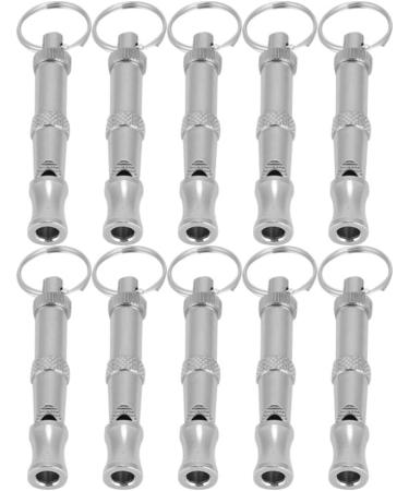Premium Pet Training Pipe - 10 Adjustable Stainless Steel Dog Whistles | Stop Barking with Sound Waves | Multi-Function Keychain - Buy Online on SooperMarket.com