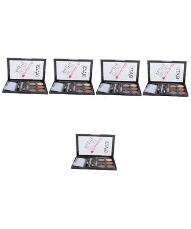 NOLITOY 5 Sets Eyebrow Powder Set Eye Shadow Makeup Eyebrow Powder Cosmetic Brush Eyebrow Pencil