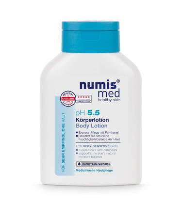 Numis med body lotion pH 5.5 - skin -calming body lotion for very sensitive & sensitive skin - vegan skin care without silicones parabens & mineral oil - lotion (1x 200 ml) 1 Pack