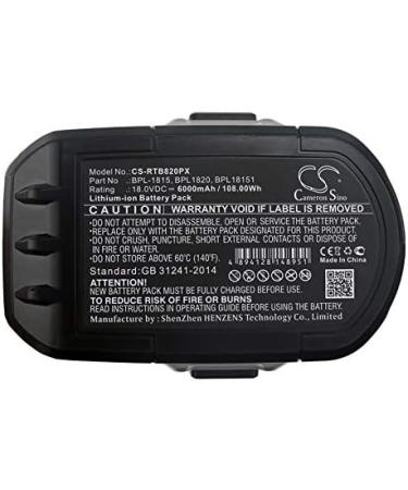 High-Performance Replacement Battery for Ryobi P105 P106 P107 P108 P193 P194 & More - International Shipping Available - Buy Online on SooperMarket.com
