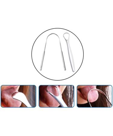 Seasaww 2x Tongue Cleaner - Portable Stainless Steel Tongue Scraper for Fresh Breath | International Shipping - Buy Online on SooperMarket.com