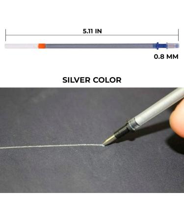 VIKROM 100 PCS Silver Fabric Markers for Sewing - Refillable Tailor Pencils for Quilting, Cotton, Silk, Jeans, Leather - Buy Online on SooperMarket.com