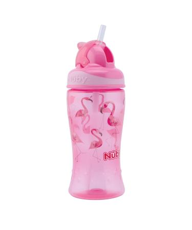N by Flip-It Straw Cup for Kids | BPA-Free Drinking Bottle for Toddlers | Pink | 360ml | 12+ Months - International Shipping Available - Buy Online on SooperMarket.com