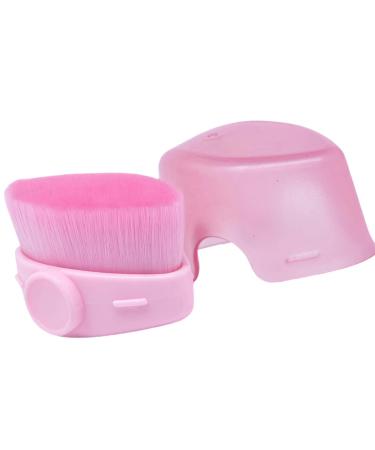 Wontool Sunblock Brush Precise Control Foundation Brush for Sunscreen with | Soft Fiber Bristles Portable Cosmetic Brushes for Buffing Stippling Blending Pink