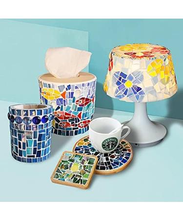 1.1lb Irregular Crystal Mosaic Tiles - DIY Crafts for Picture Frames, Jewelry, and Coasters - Gold Series - Buy Online on SooperMarket.com