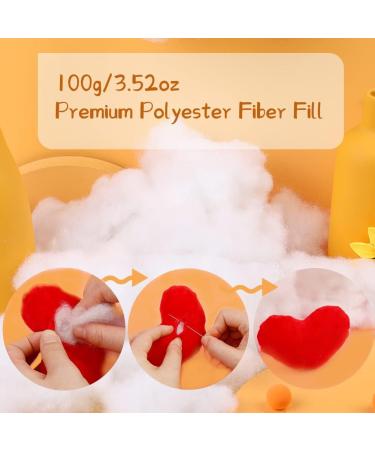 Pillow Fiberfill Stuffing 3.5oz - High Resilience Polyester Cushion Fiber Fill for DIY Crafts and Stuffed Animals - Buy Online on SooperMarket.com