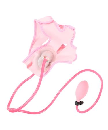 CANIGHT 1pc Inflatable Face Strap Face Strap Double Chin Face Lifting Strap Thin Face Strap Fabric Pink