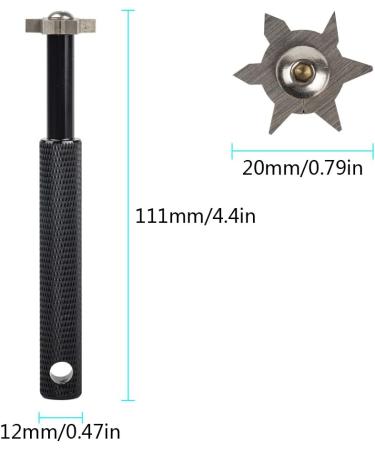 HIFROM Golf Club Groove Sharpener with 6 Heads - Re-Grooving Tool for Irons & Utility Clubs - Black - Buy Online on SooperMarket.com