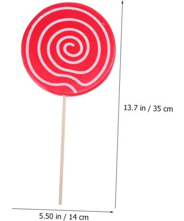 Alipis 4 Pcs Fake Lollipop Props Decor Christmas Lollipop Props Giant Prop Giant Candy Peg with Hook Realistic Candy Props Kid Toys Lollipop Cake Decorations Child Wooden Ornaments Drinks - Buy Online on SooperMarket.com