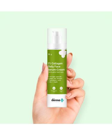 1% Collagen Daily Face Serum-Cream | Skin Tightening & Firming Moisturizer | Reduces Lines & Dryness | Fragrance-Free | 1.76 Oz - Buy Worldwide - Buy Online on SooperMarket.com