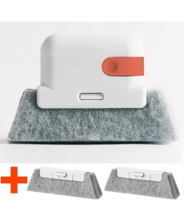 Epodmalx Yellow Window Cleaning Brush Window Sill Slot Cabinet Crevice Brush with Replacement Head Household Cleaning Tools - Buy Online on SooperMarket.com