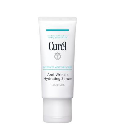 Curel Japan Anti-Wrinkle Hydrating Serum Lightweight Serum Fragrance Free & Colorant Free Sensitive Skin Serum 1.3 Oz