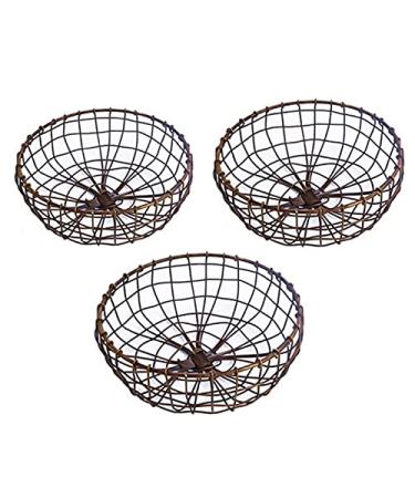 Fruit Basket Bowl Fruit Basket for Kitchen Countertop Metal Vegetable Storage Bowl Metal Mesh Wire Fruit Basket Fruit Bowls (Size : CH)