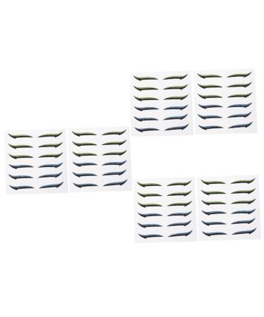 NOLITOY 36 Pairs Glitter Eyeliner Self- Adhesive Reusable Double Eyelid Tapes Flash Skin Patch Miss