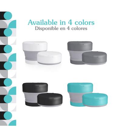 PurePail Go Portable Diaper Pail Aqua - Odor Control, No Fragrance, Collapsible for On-The-Go, Compact - Buy Online on SooperMarket.com