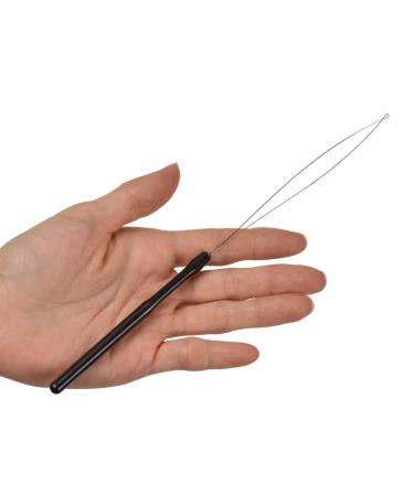 10 Pcs Hair Extension Loop Needle Threader Pulling Hook & Bead Device Tool Set (Black) - Buy Online on SooperMarket.com