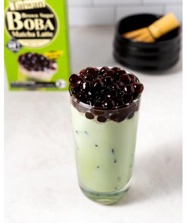 J WAY Instant Boba Bubble Pearl Matcha Milk Tea Kit with Brown Sugar Tapioca Boba - 3 Servings - Buy Online on SooperMarket.com