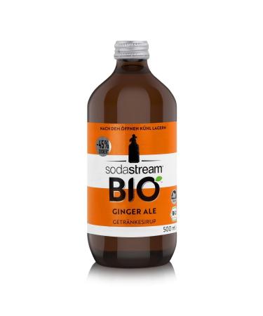 SodaStream ORGANIC Ginger Ale syrup 1 bottle makes 3.5 litres of ready-to-drink beverage prepared in seconds and always fresh 500 ml